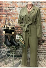 Soledad Twill Button Down Jumpsuit