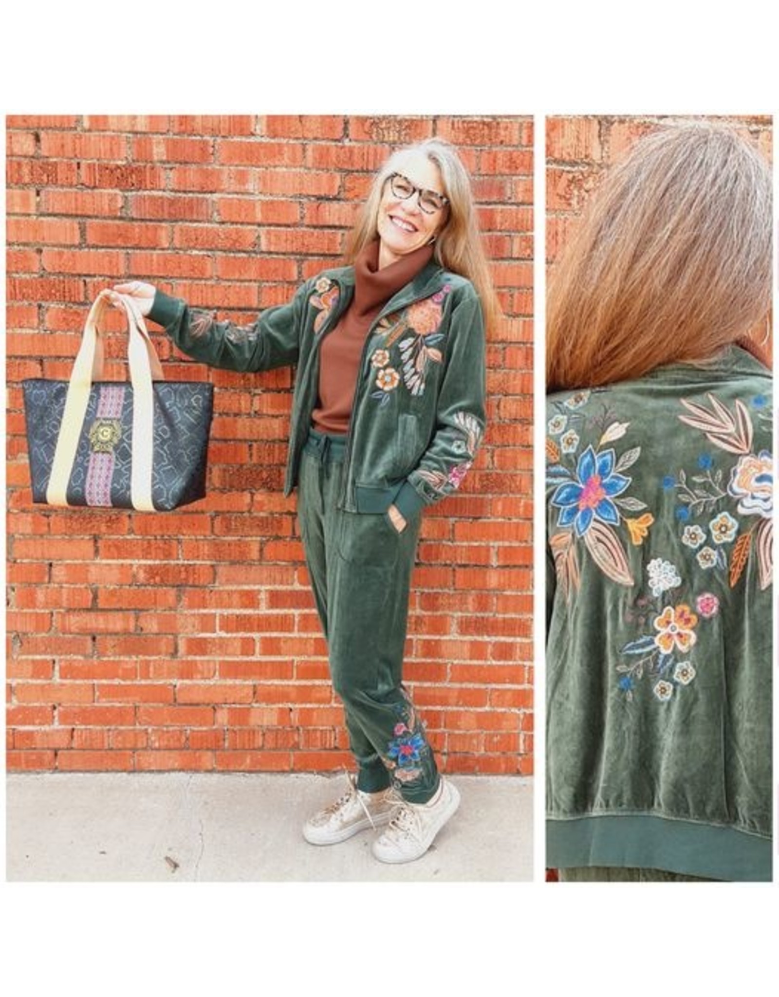 Johnny Was Johnny Was Bianca Velour Sweatpant