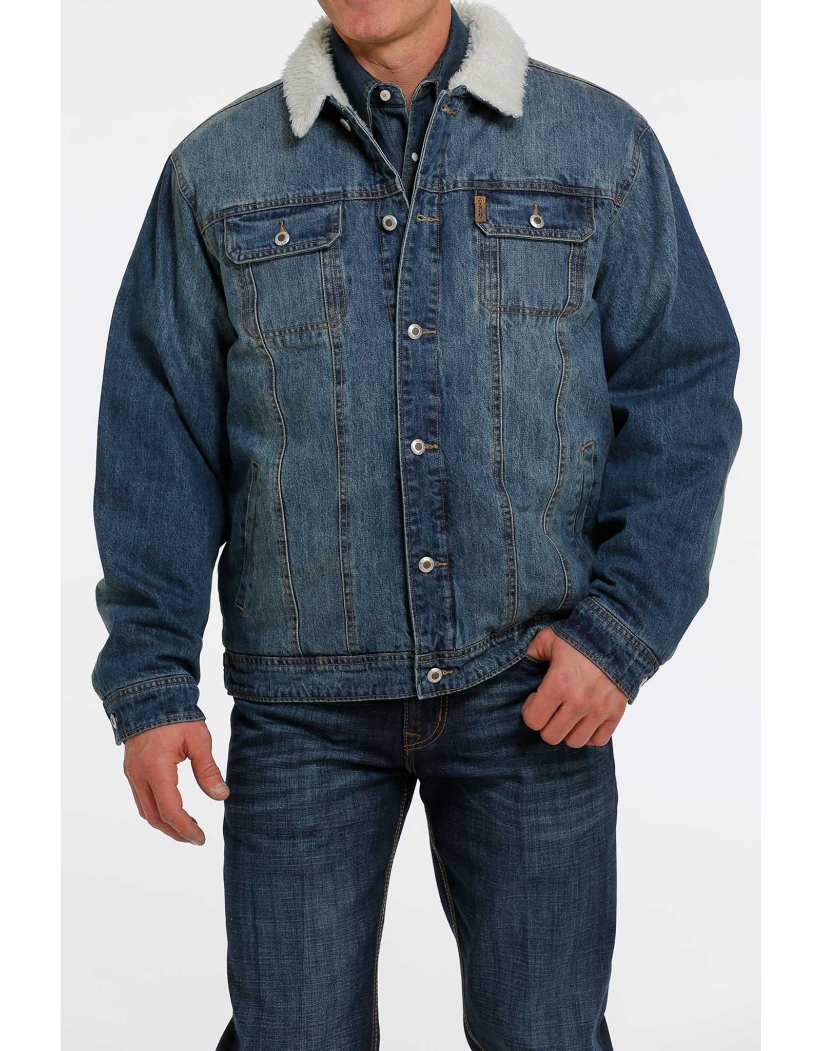 Cinch Cinch Mens Concealed Carry Indigo Denim Trucker Jacket