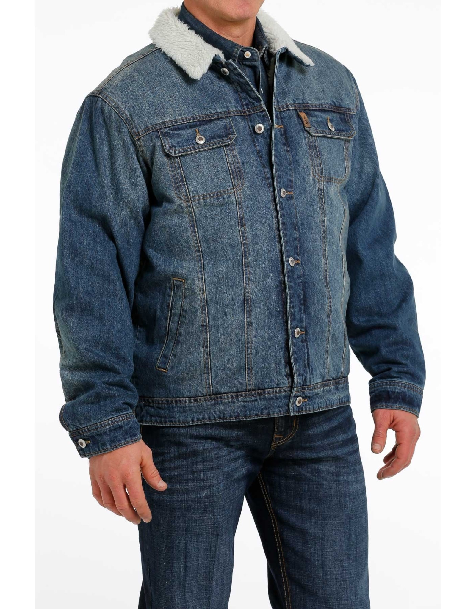 Cinch Cinch Mens Concealed Carry Indigo Denim Trucker Jacket