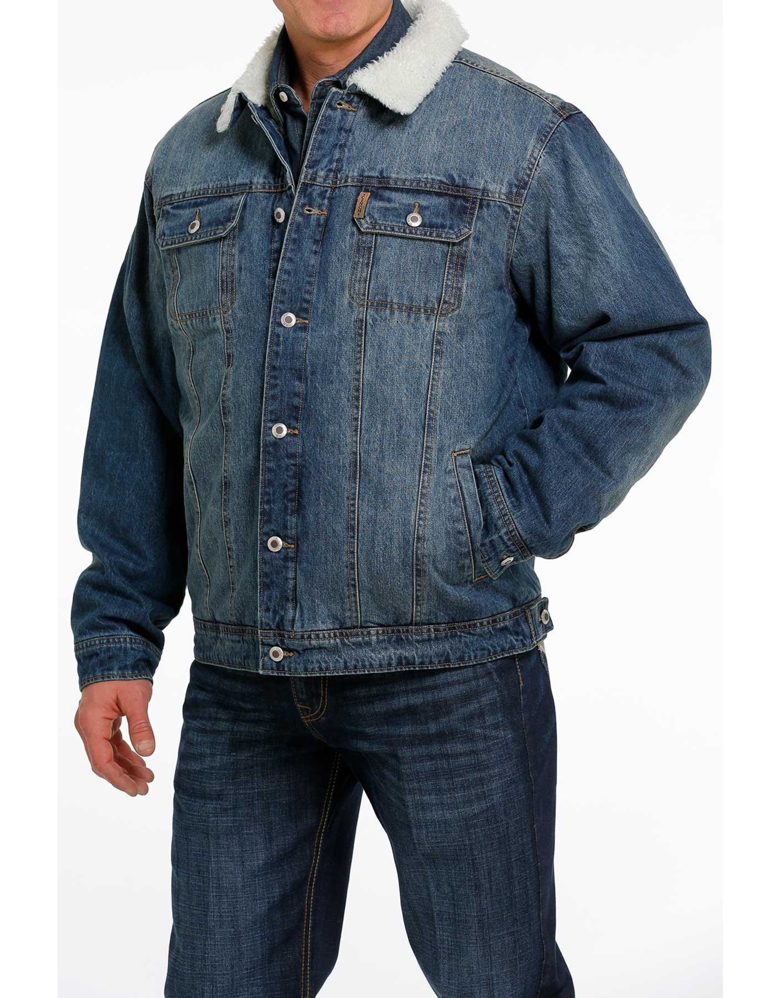 Cinch Cinch Mens Concealed Carry Indigo Denim Trucker Jacket