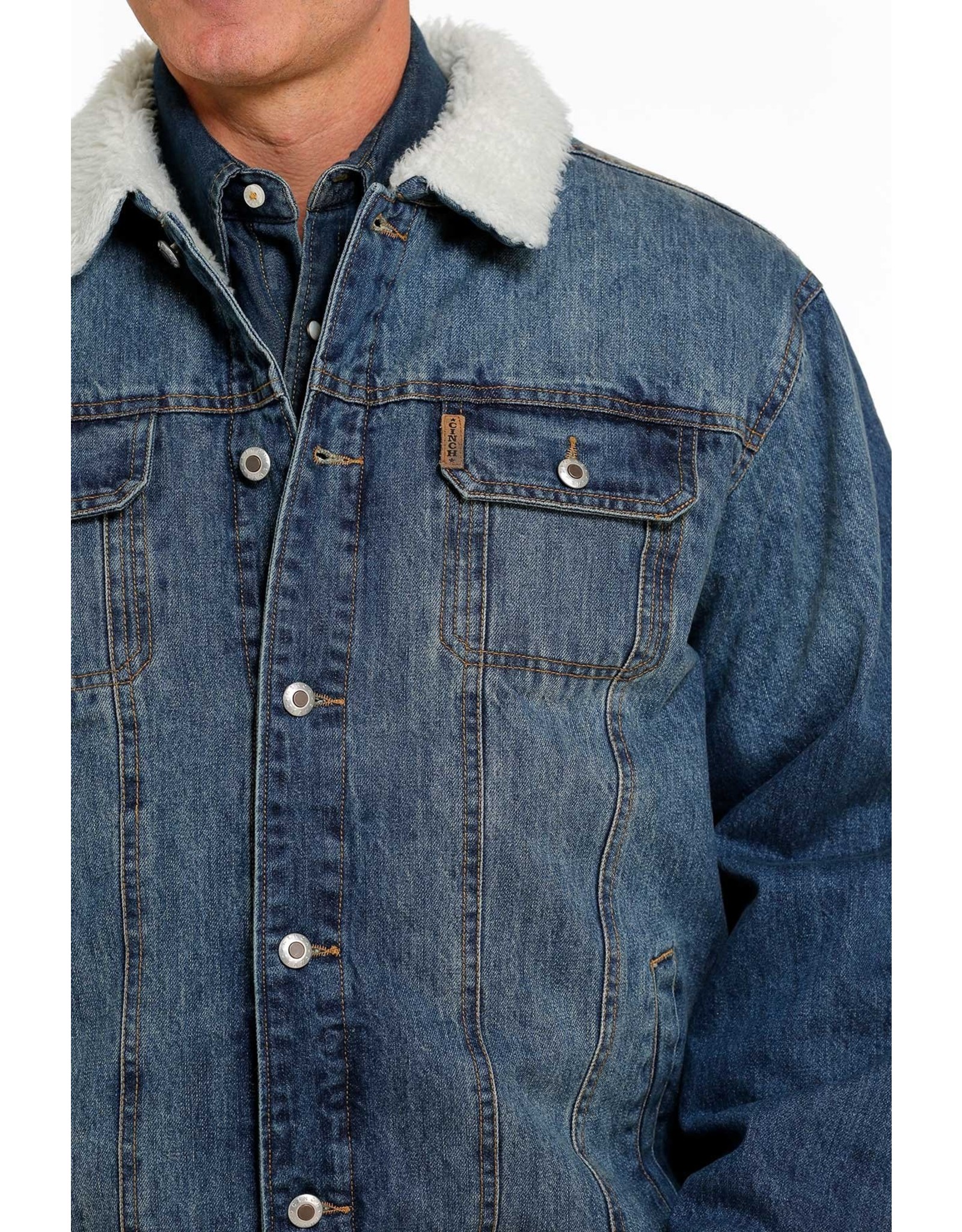 Cinch Cinch Mens Concealed Carry Indigo Denim Trucker Jacket