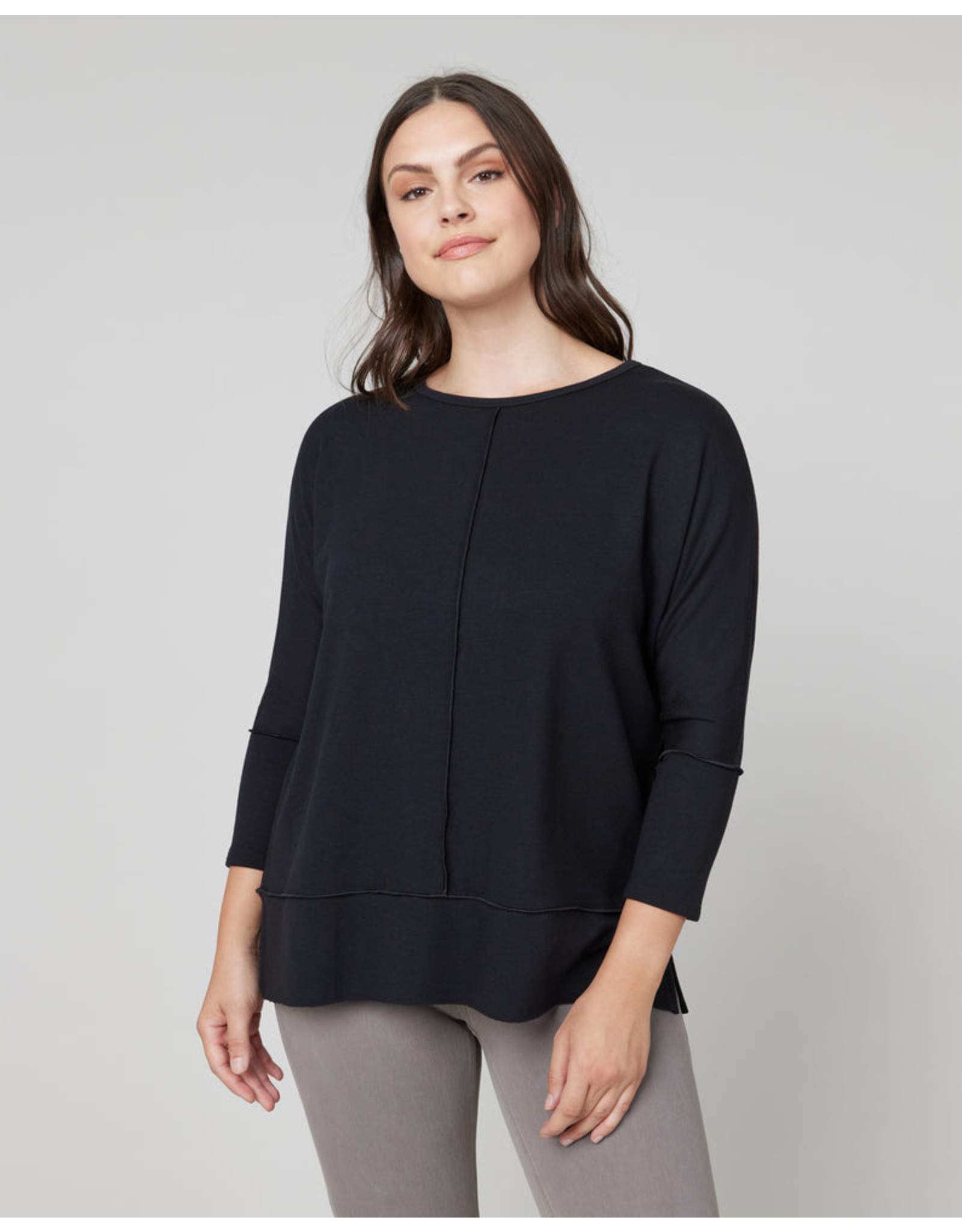 Spanx Black Long Sleeve Shirt Women's Size Medium