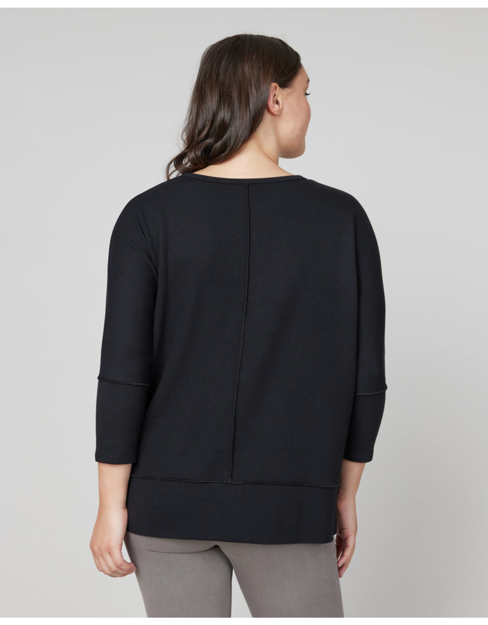 SPANX Black Perfect Length Sweatshirt Size S Women's Top Dolman 3