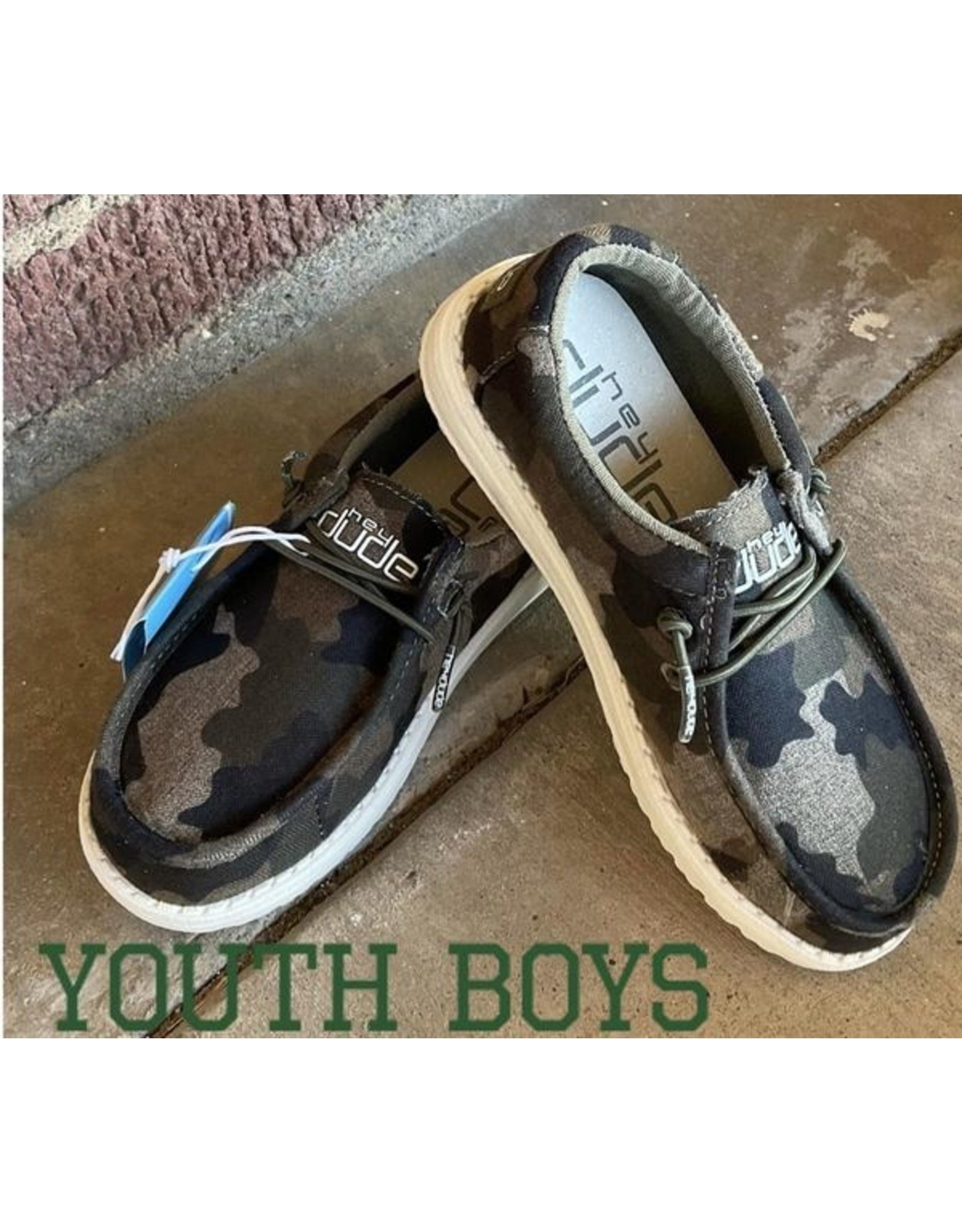 Hey Dude Hey Dude Wally Youth Linen Camo