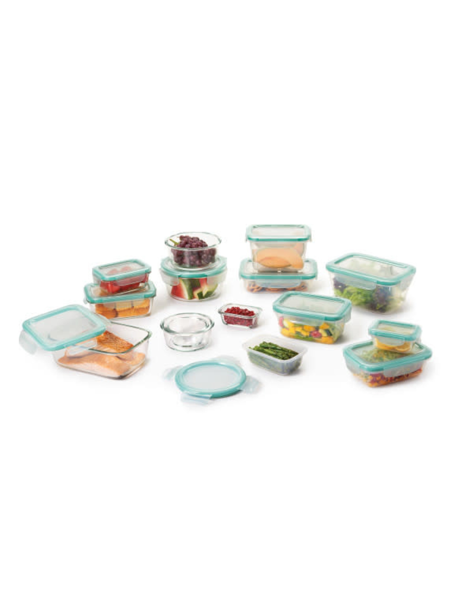 OXO 30 Piece Smart Seal Glass and Plastic Container Set