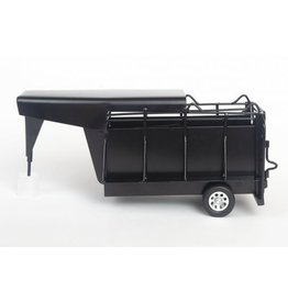 Little Buster Toys Little Buster Gooseneck Half Top Trailer Black