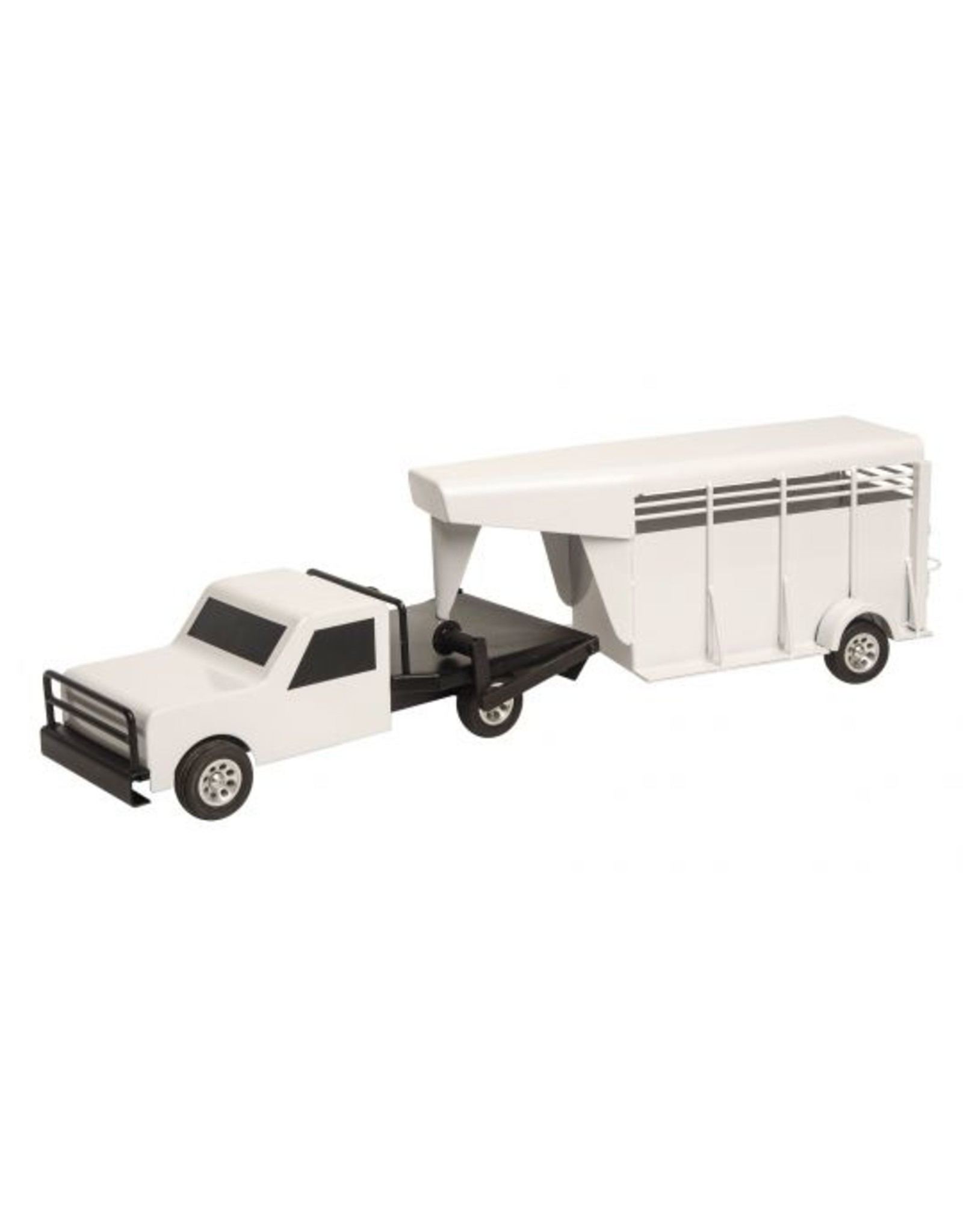 Little Buster Toys Little Buster Gooseneck Stock Trailer White