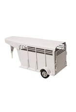 Little Buster Gooseneck Stock Trailer White