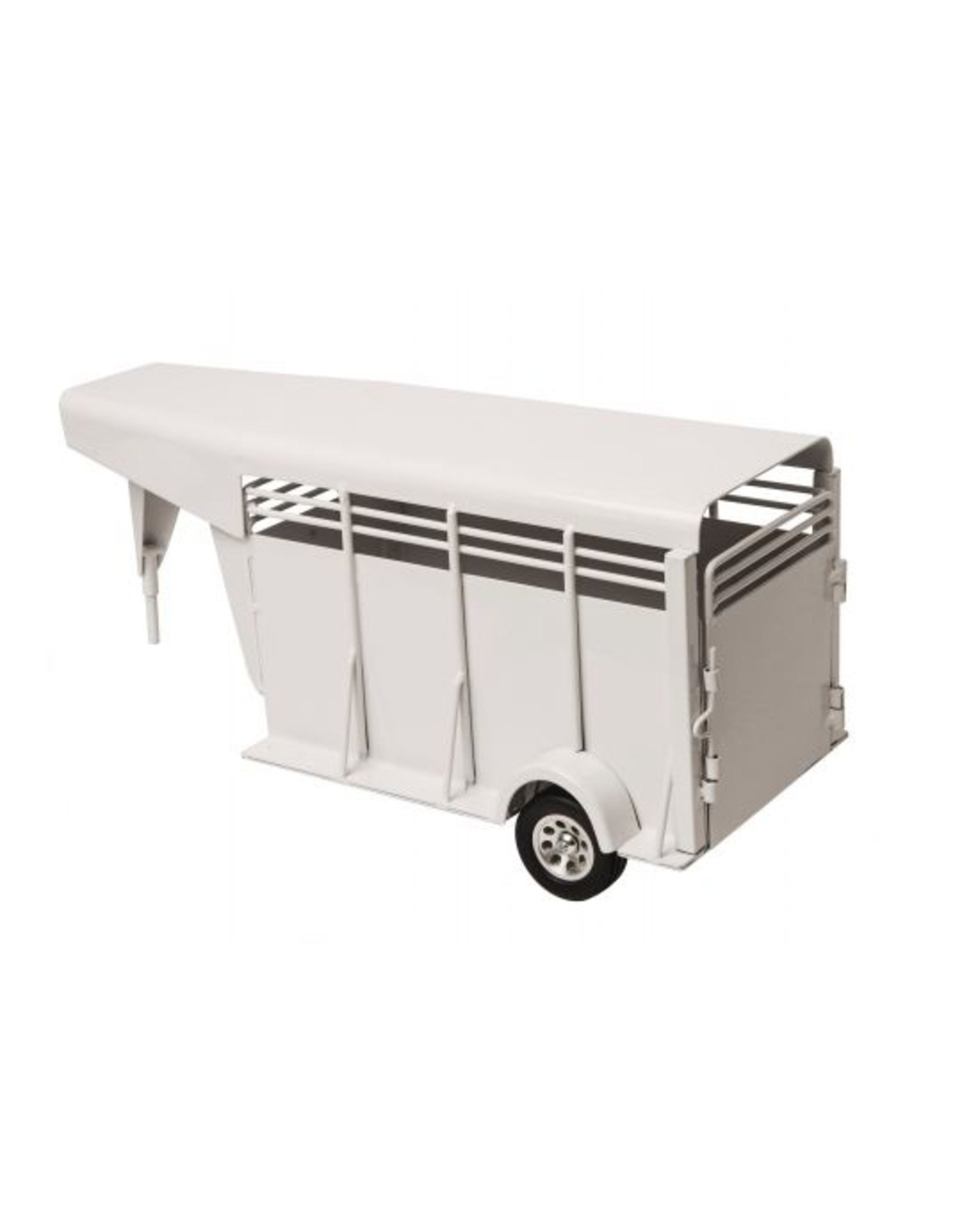 Little Buster Gooseneck Stock Trailer White