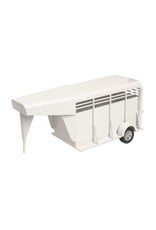 Little Buster Gooseneck Stock Trailer White