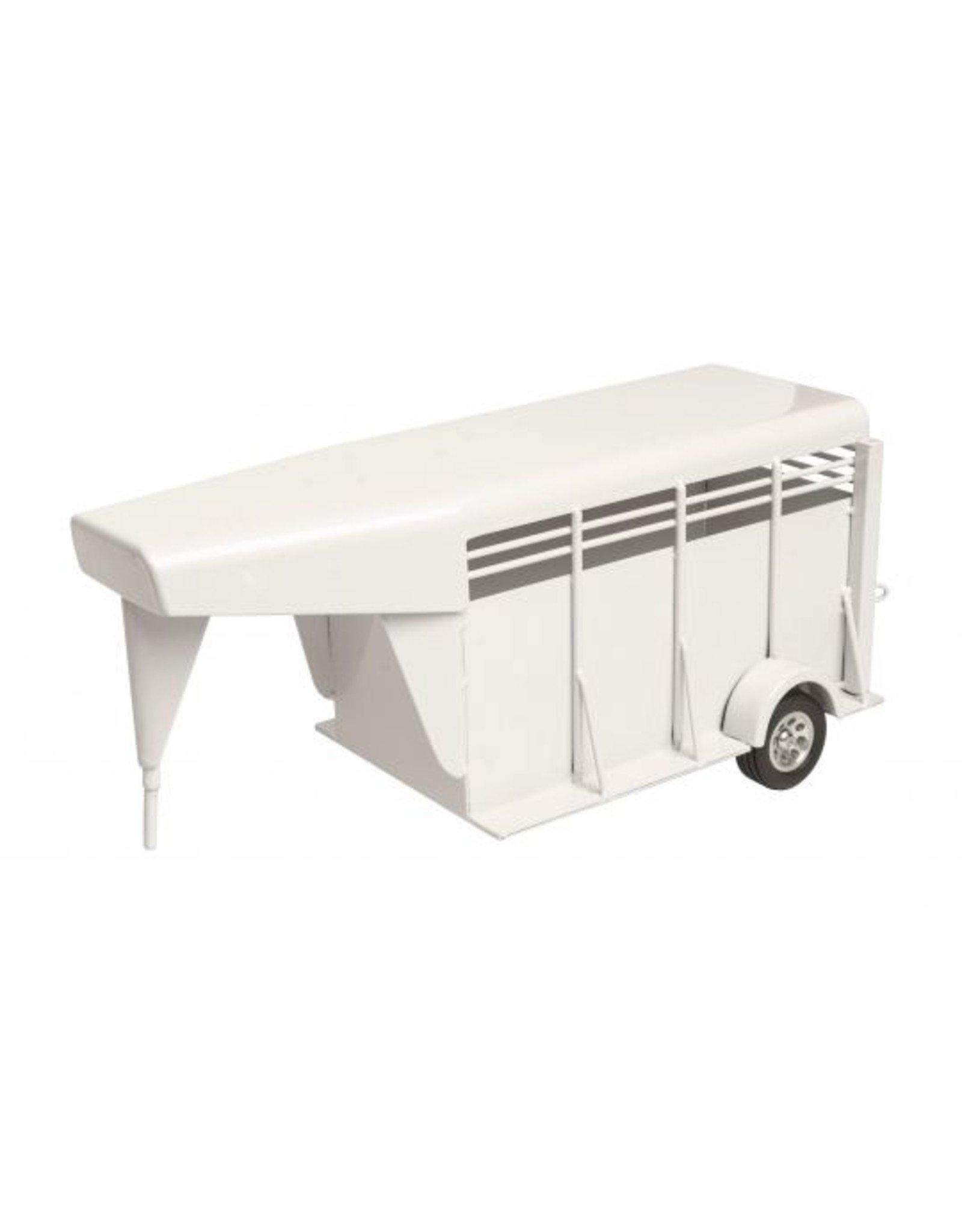 Little Buster Gooseneck Stock Trailer White