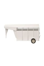 Little Buster Gooseneck Stock Trailer White