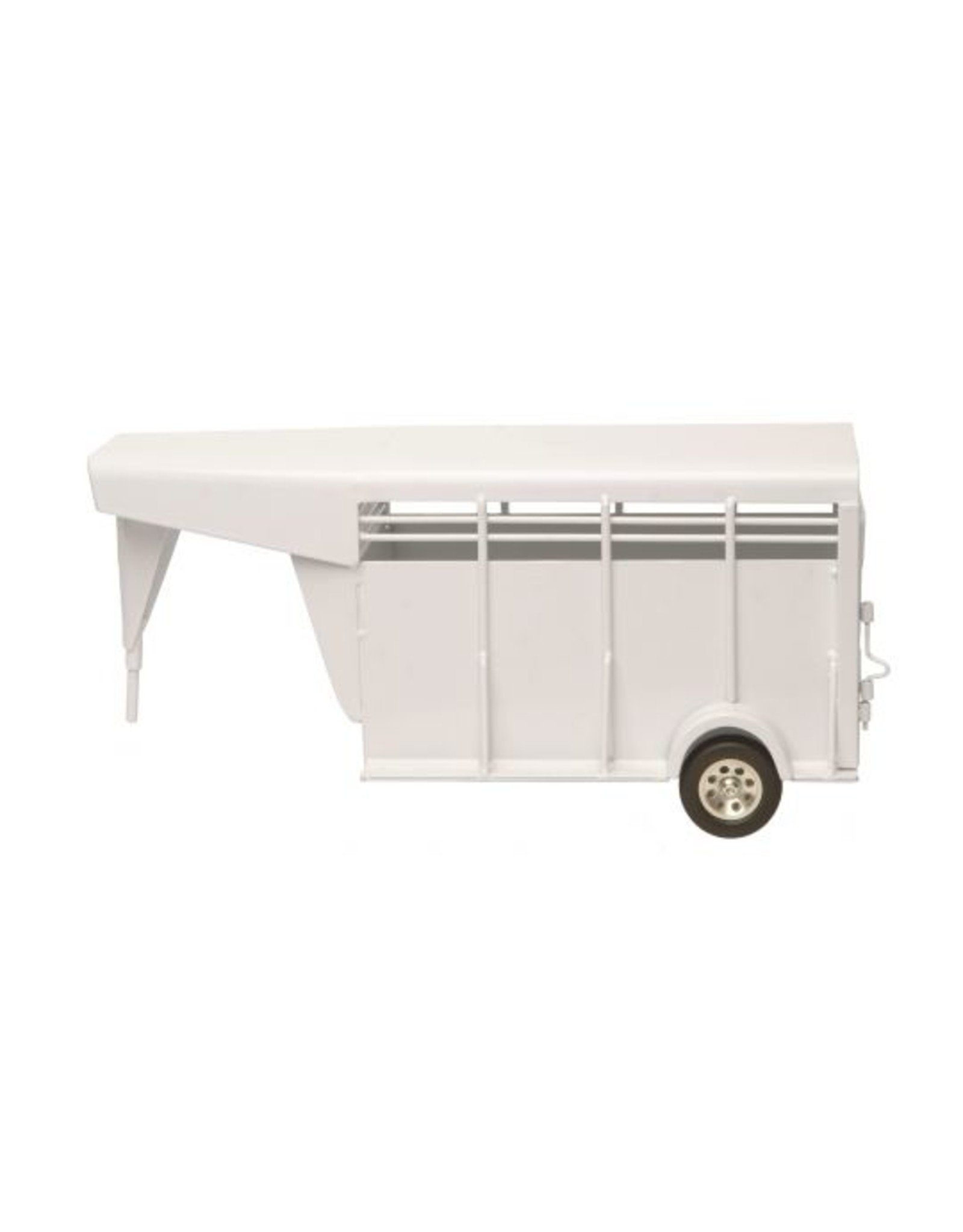 Little Buster Gooseneck Stock Trailer White