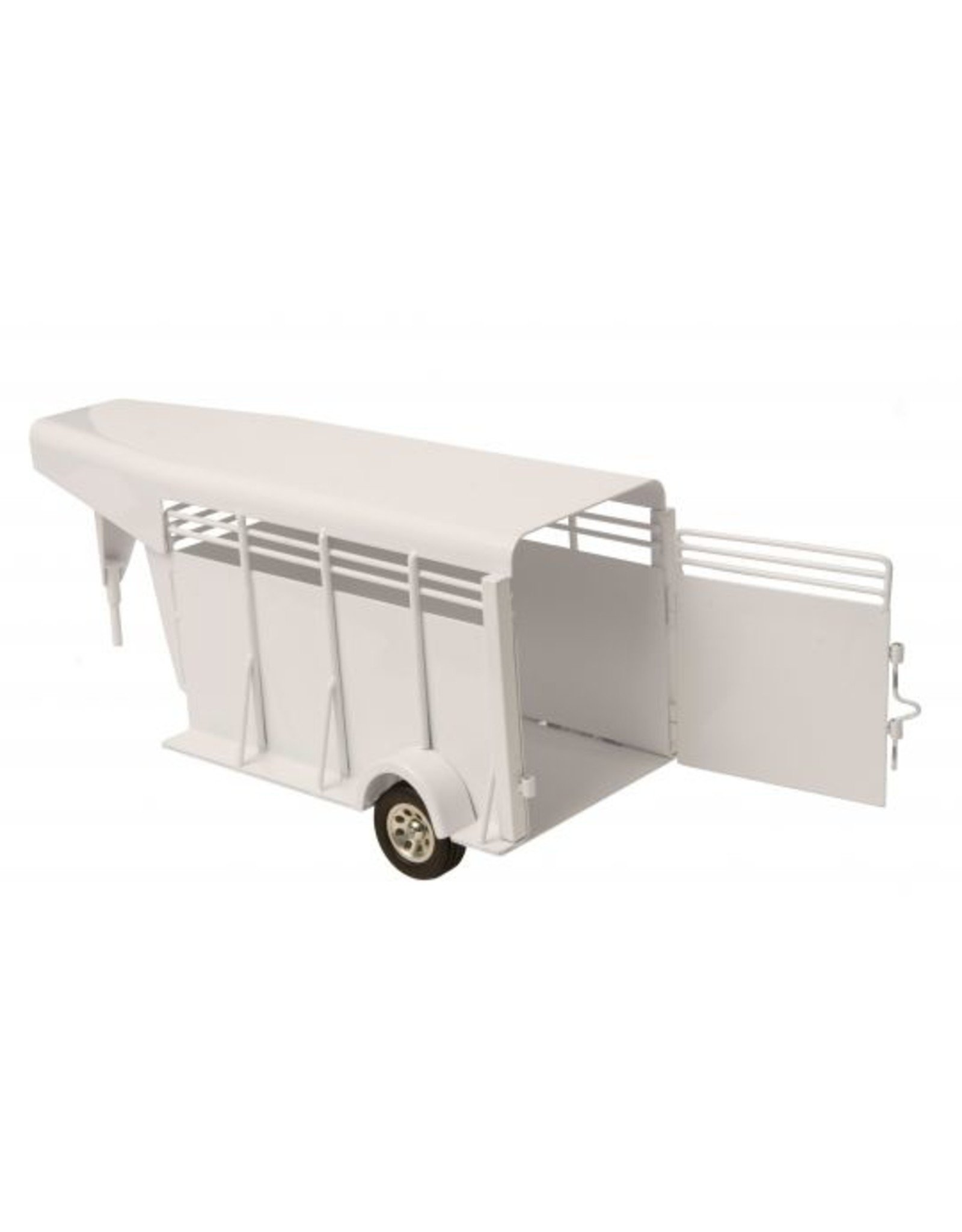 Little Buster Gooseneck Stock Trailer White