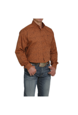Cinch Cinch Men's Brown Western Gun Patterned Button Up Shirt