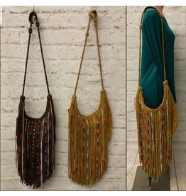 Gypsy Bead Fringed Bag