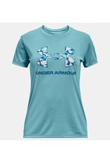 Under Armour Under Armour Girls Tech Solid Big Logo Tee Cloudless Sky (400)