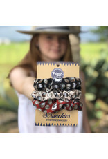 Fringe Scarves Fringe Scrunchies - Pack of 3 Baby Concho Red/Black/Bone