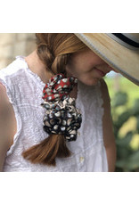 Fringe Scrunchies - Pack of 3 Baby Concho Red/Black/Bone