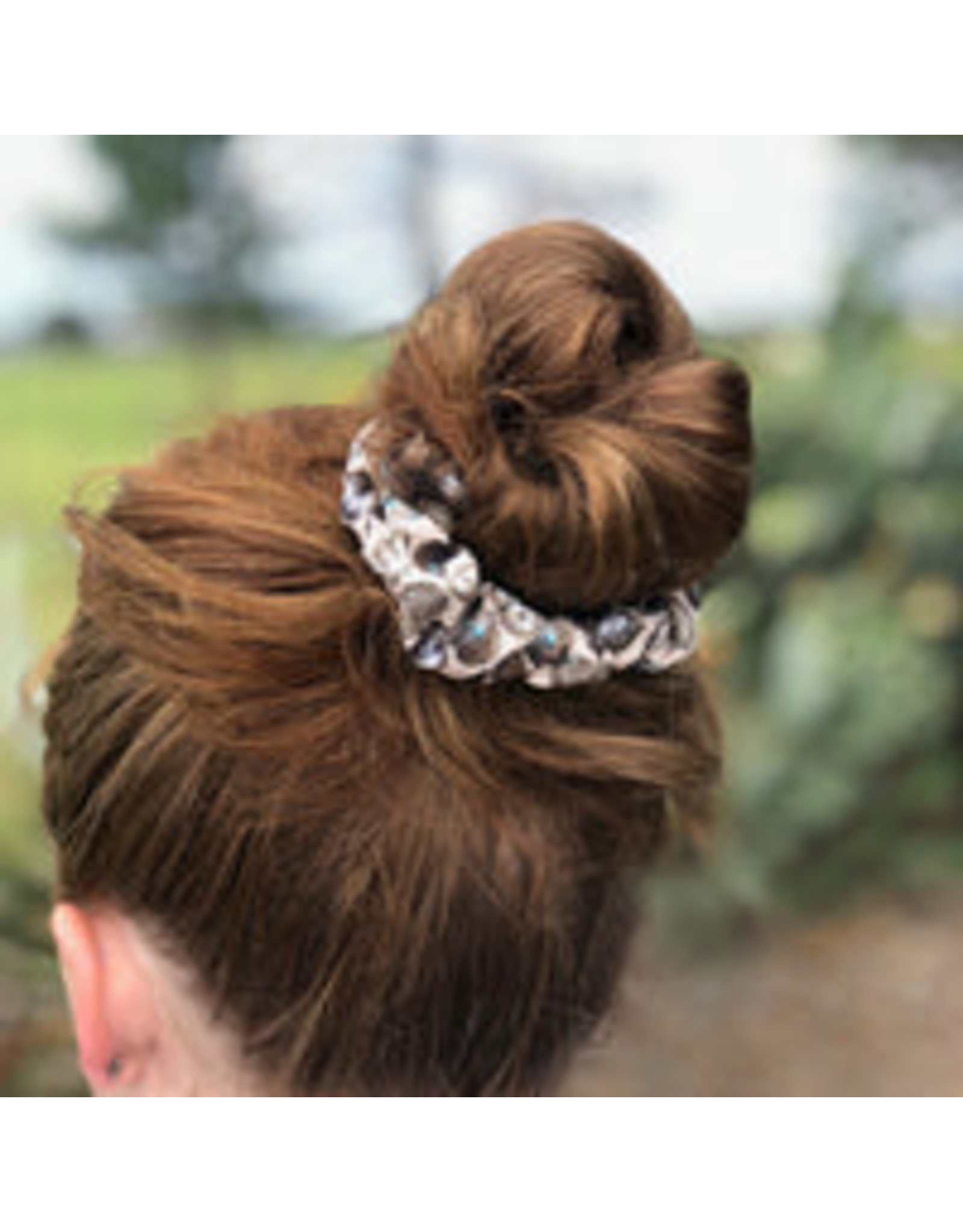 Fringe Scarves Fringe Scrunchies - Pack of 3 Baby Concho Red/Black/Bone