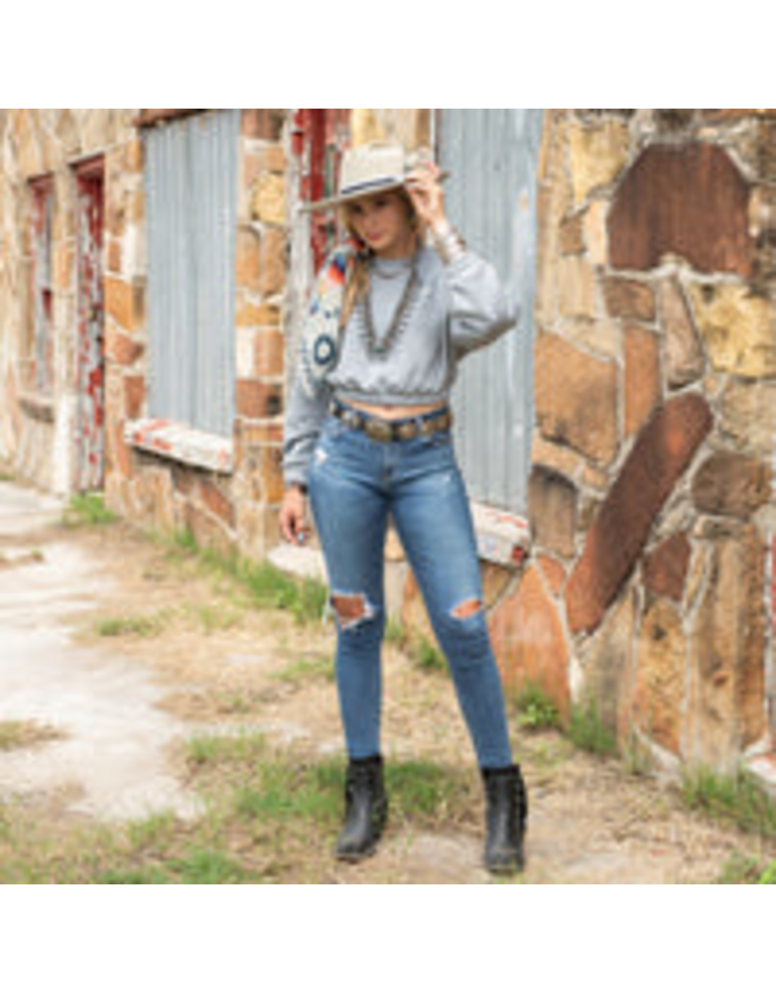 Fringe Scarves Fringe Sun Starquilt Bandana Off White