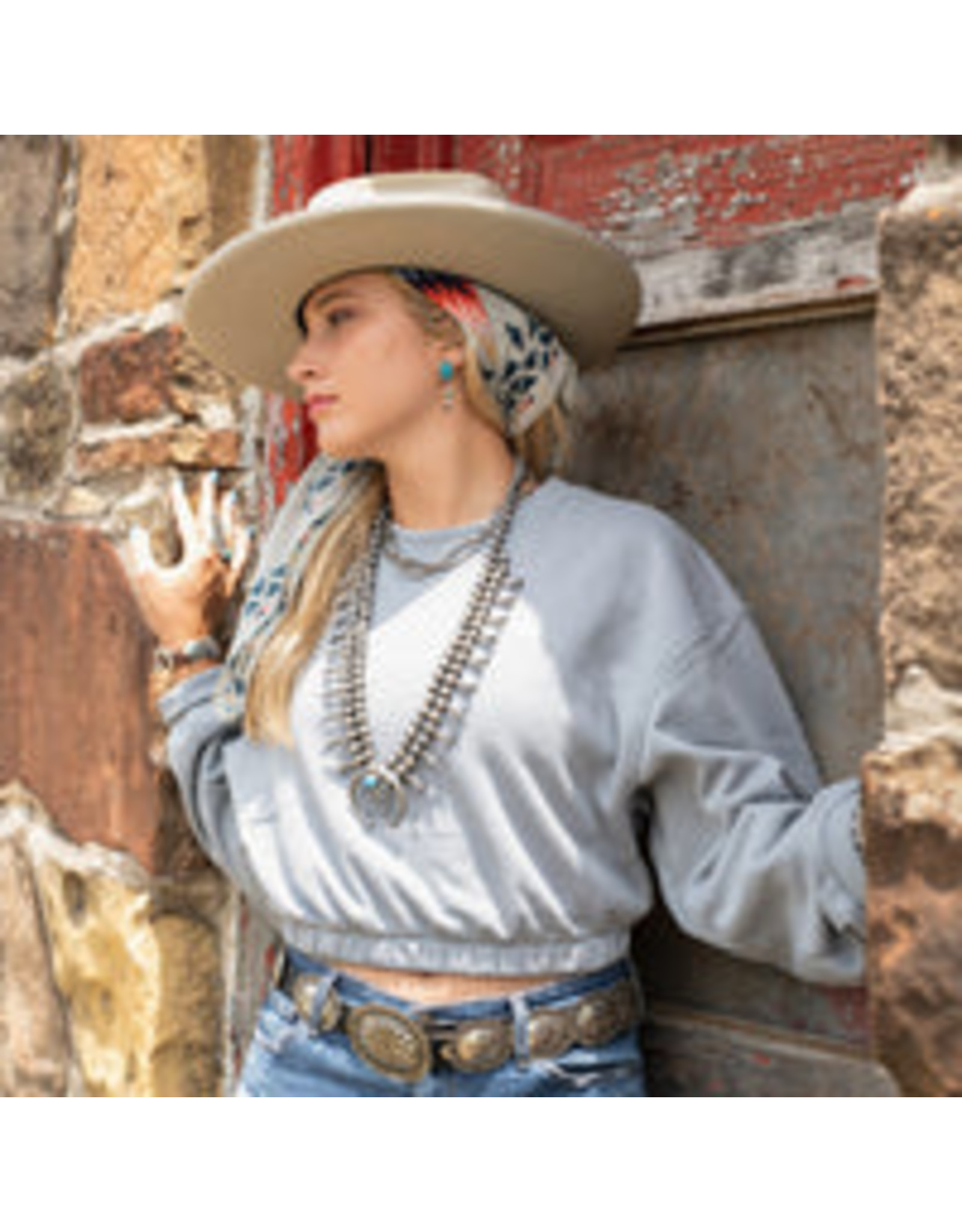 Fringe Scarves Fringe Sun Starquilt Bandana Off White