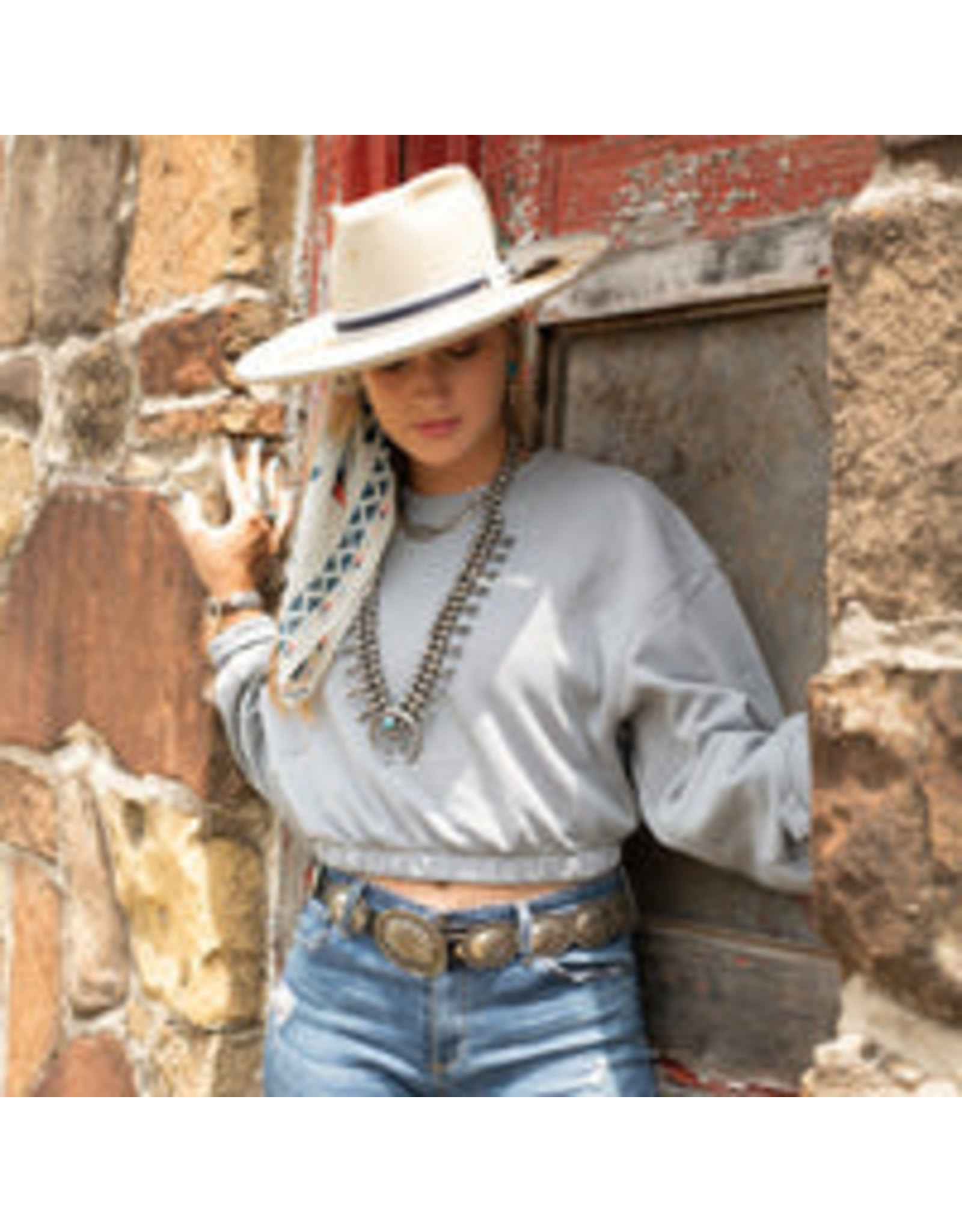 Fringe Scarves Fringe Sun Starquilt Bandana Off White