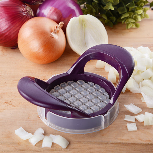 Onion Dicer - Cutler's Onion Dicer with pusher plate