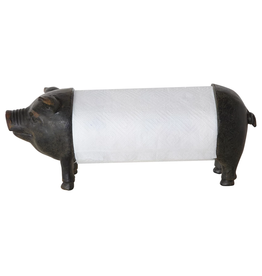 Pig Paper Towel Holder Resin