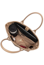 Tan Woven Hydro Tote- Vegan Leather