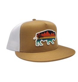 Red Dirt Hat Co. Forest Old Gold/White