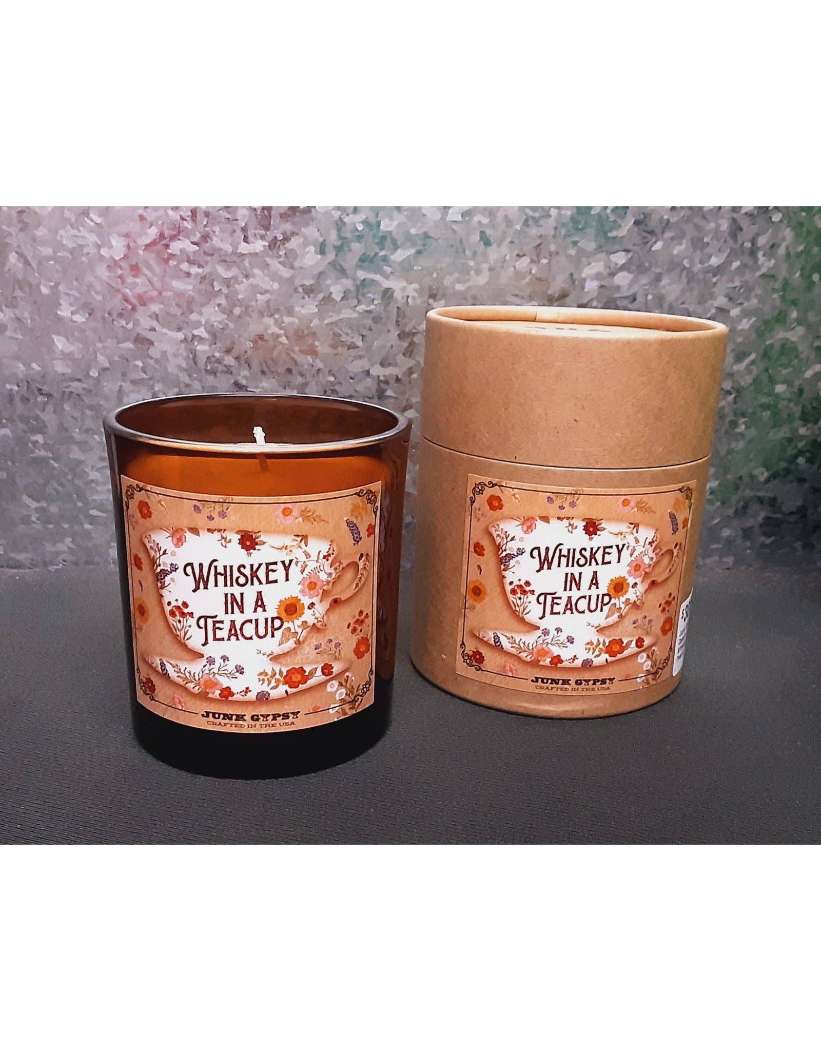 Junk Gypsy Soy Candle 8 oz - Whiskey in a Teacup