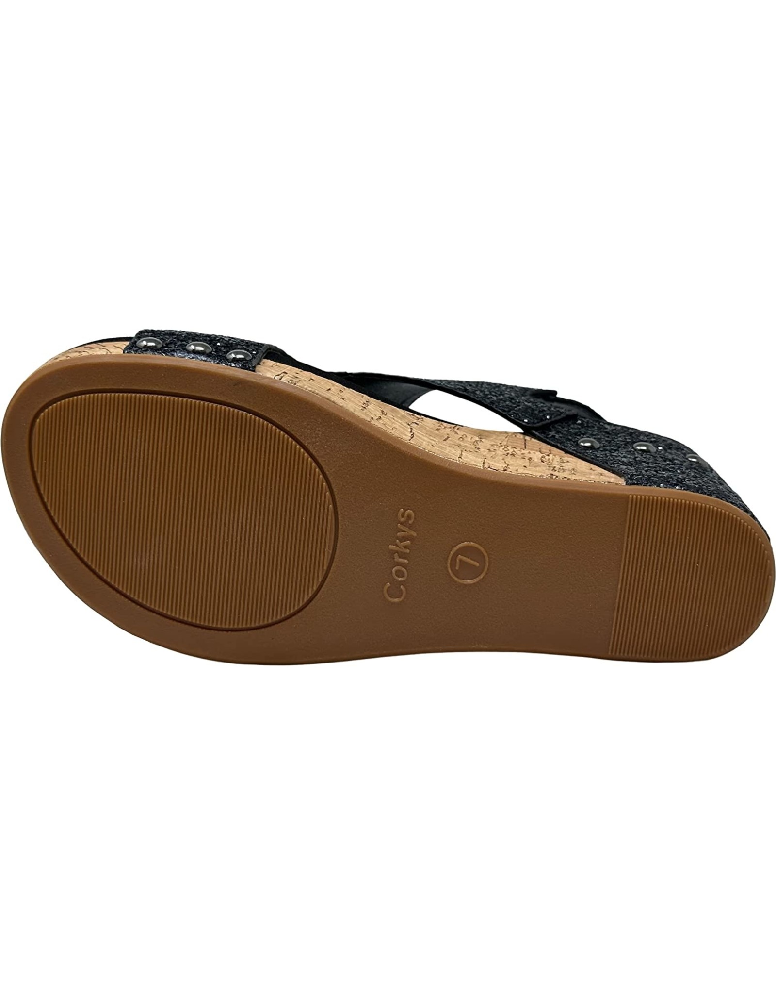 Corkys Carley Black Glitter BlantonCaldwell