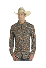 Rock & Roll Denim Rock & Roll Denim Longhorn Ripstop Snap Slate