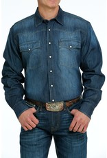Cinch Cinch Mens Long Sleeve Denim Snap Indigo