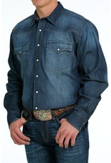 Cinch Cinch Mens Long Sleeve Denim Snap Indigo