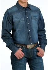 Cinch Cinch Mens Long Sleeve Denim Snap Indigo