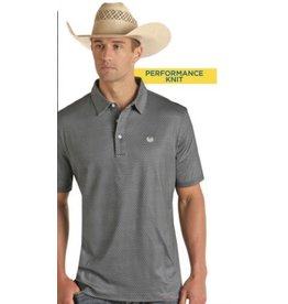 Panhandle Panhandle Performance Geo Button Knit Polo Navy