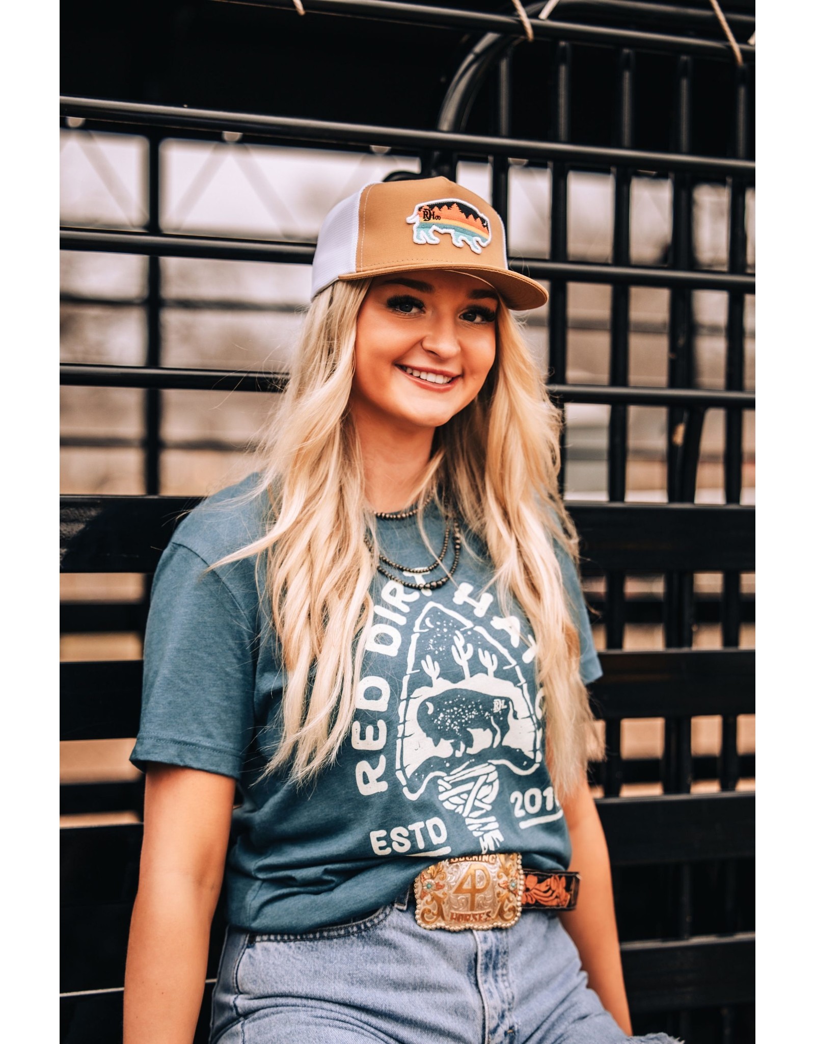 Red Dirt Designs Red Dirt Hat Co Arrowhead Heather Deep Teal