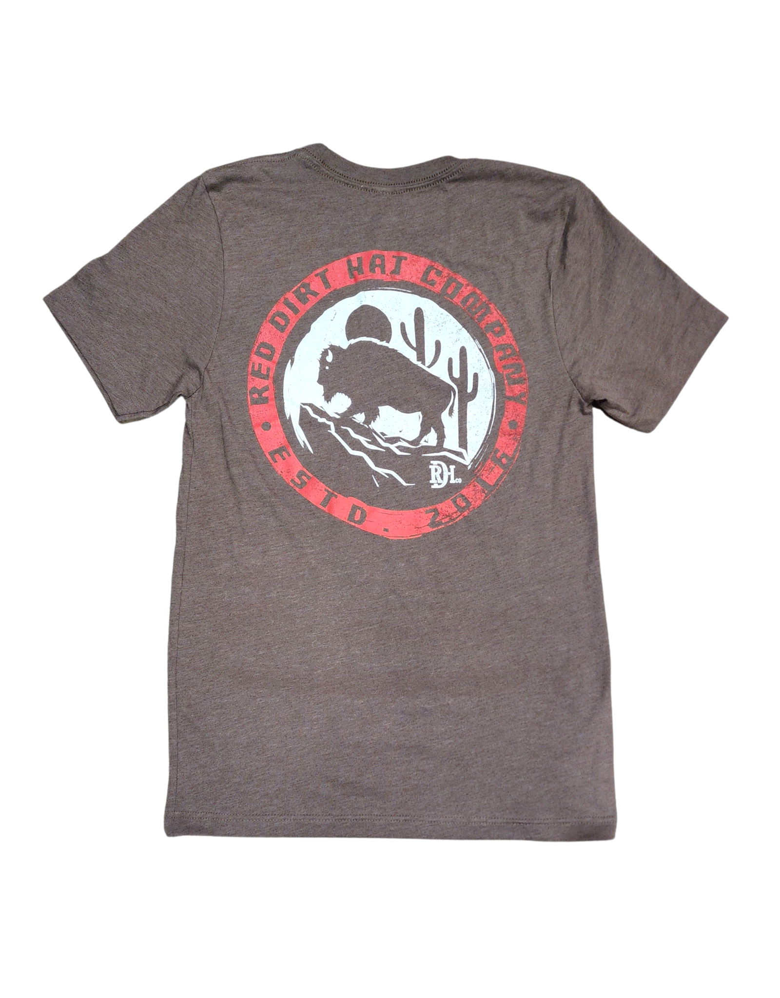 Red Dirt Designs Red Dirt Hat Co Rugged Terrain T-Shirt Heather Brown