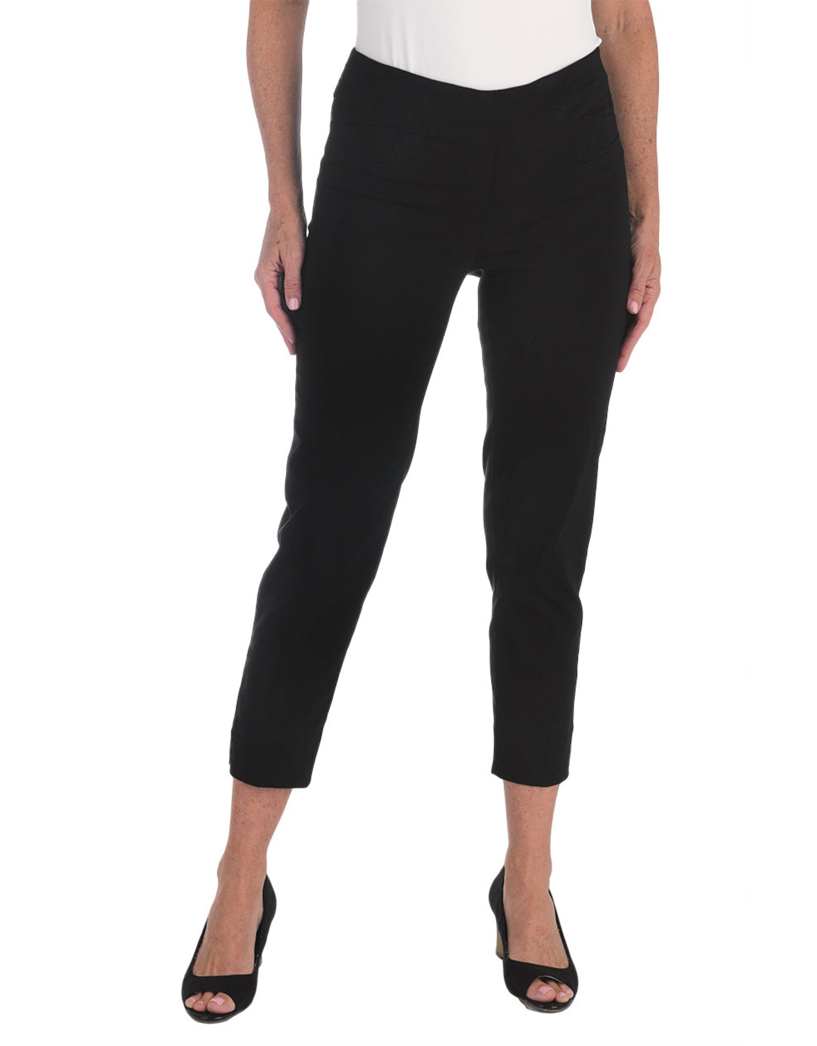 Solid Pull-On Ankle Pant