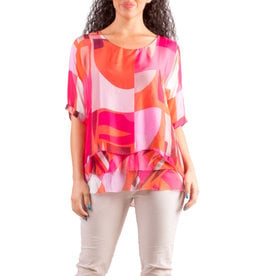 Carmelina Graphic Silk Kaftan