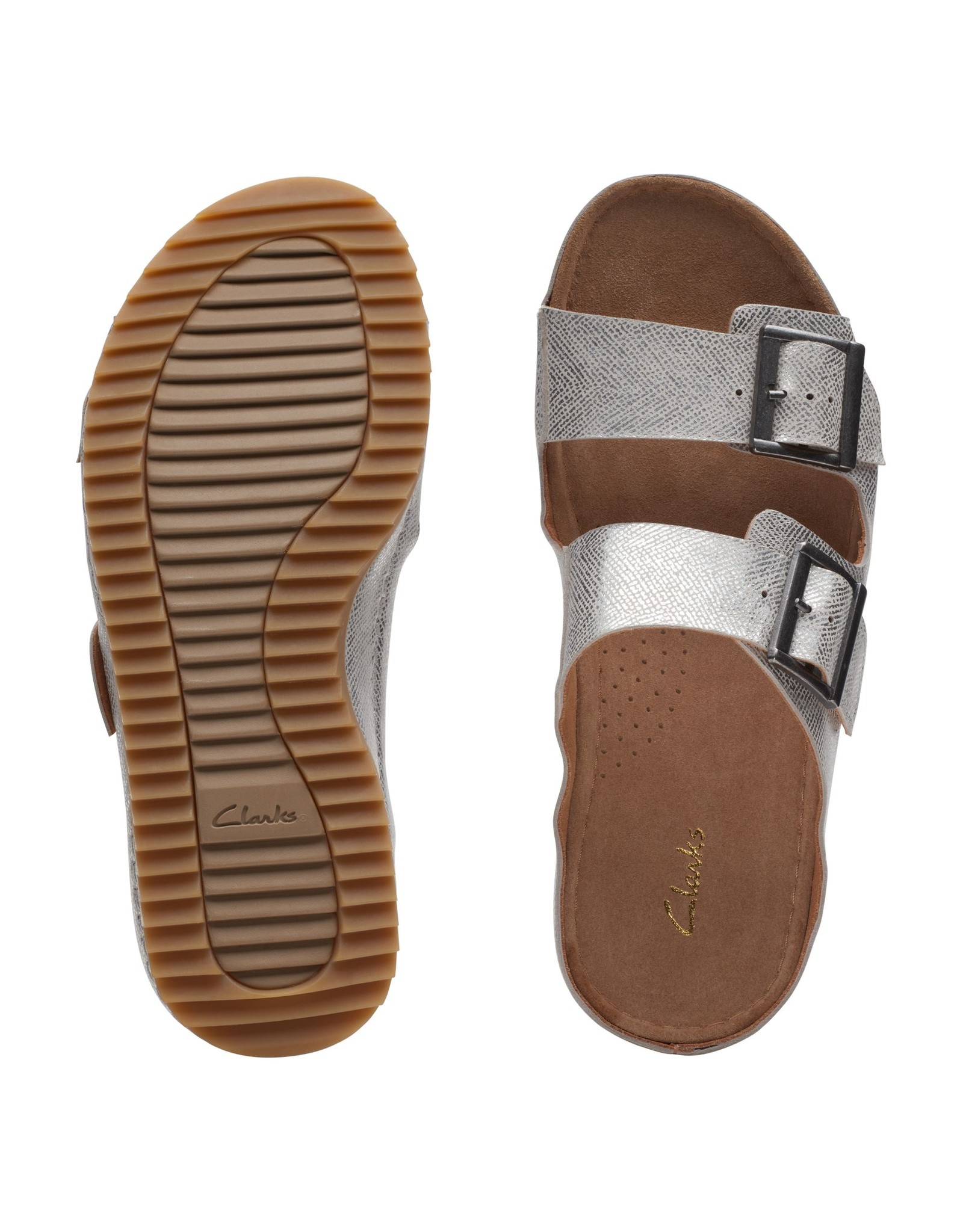 Clarks Brookleigh Sun Silver Leather Blanton Caldwell