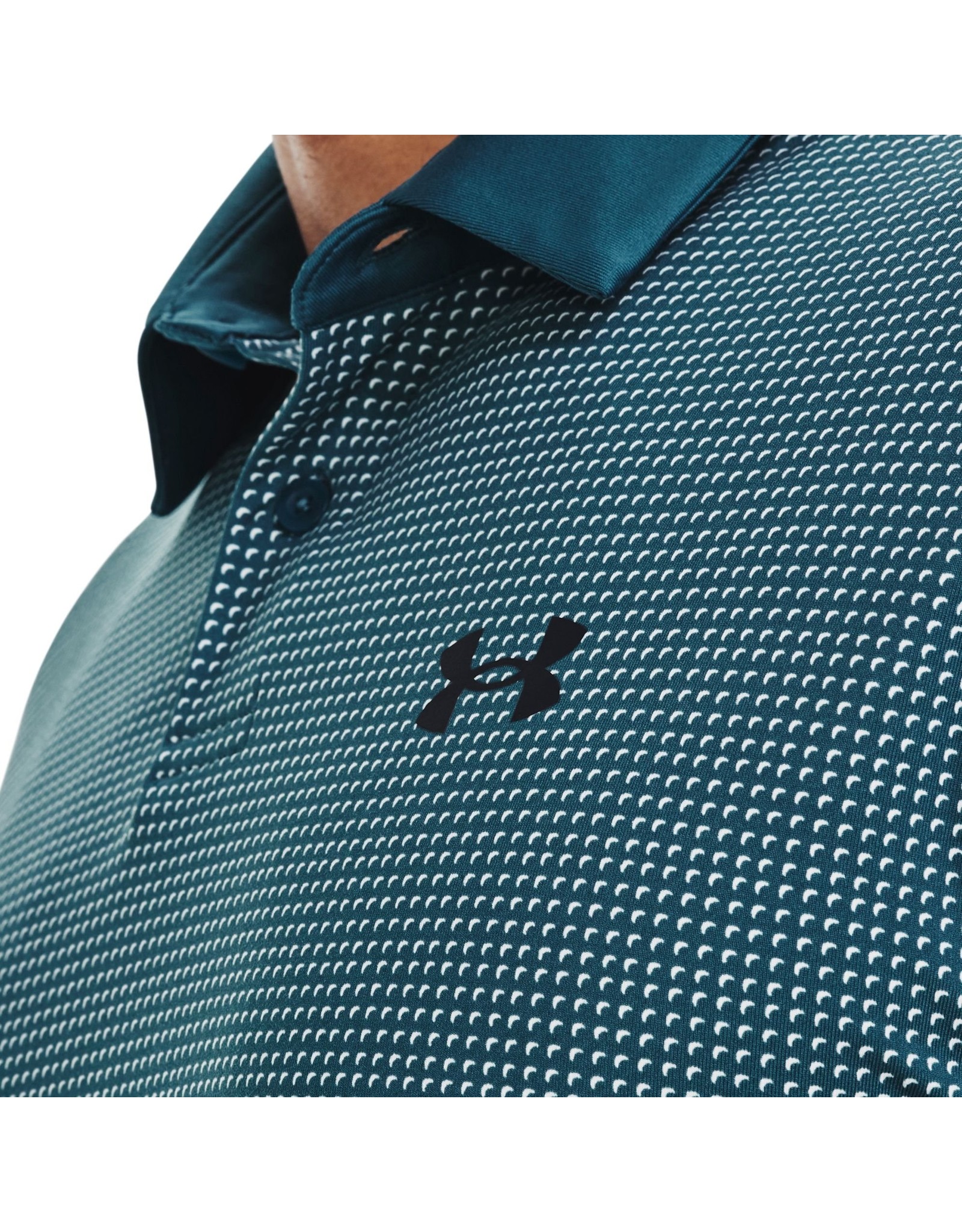Under Armour Under Armour Mens Tee To Green Printed Polo