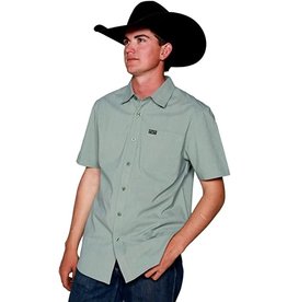 Kimes Ranch Kimes Ranch Linville Short Sleeve Solid Dress Shirt Sage