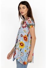 Johnny Was Johnny Was Rainbow Floral Drape Tunic