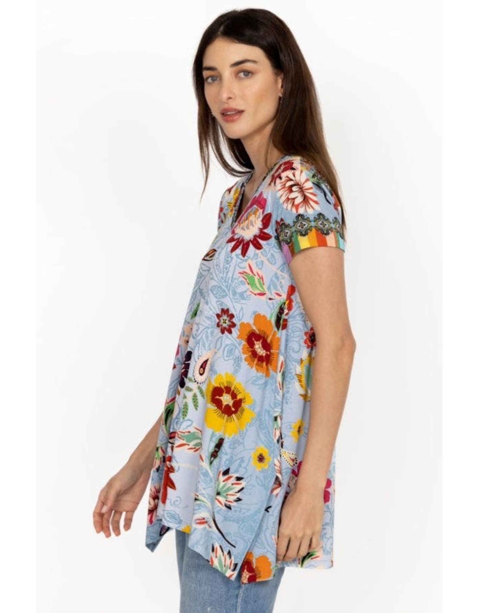 Johnny Was Johnny Was Rainbow Floral Drape Tunic