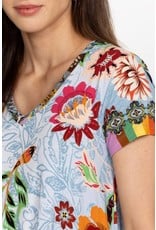 Johnny Was Johnny Was Rainbow Floral Drape Tunic