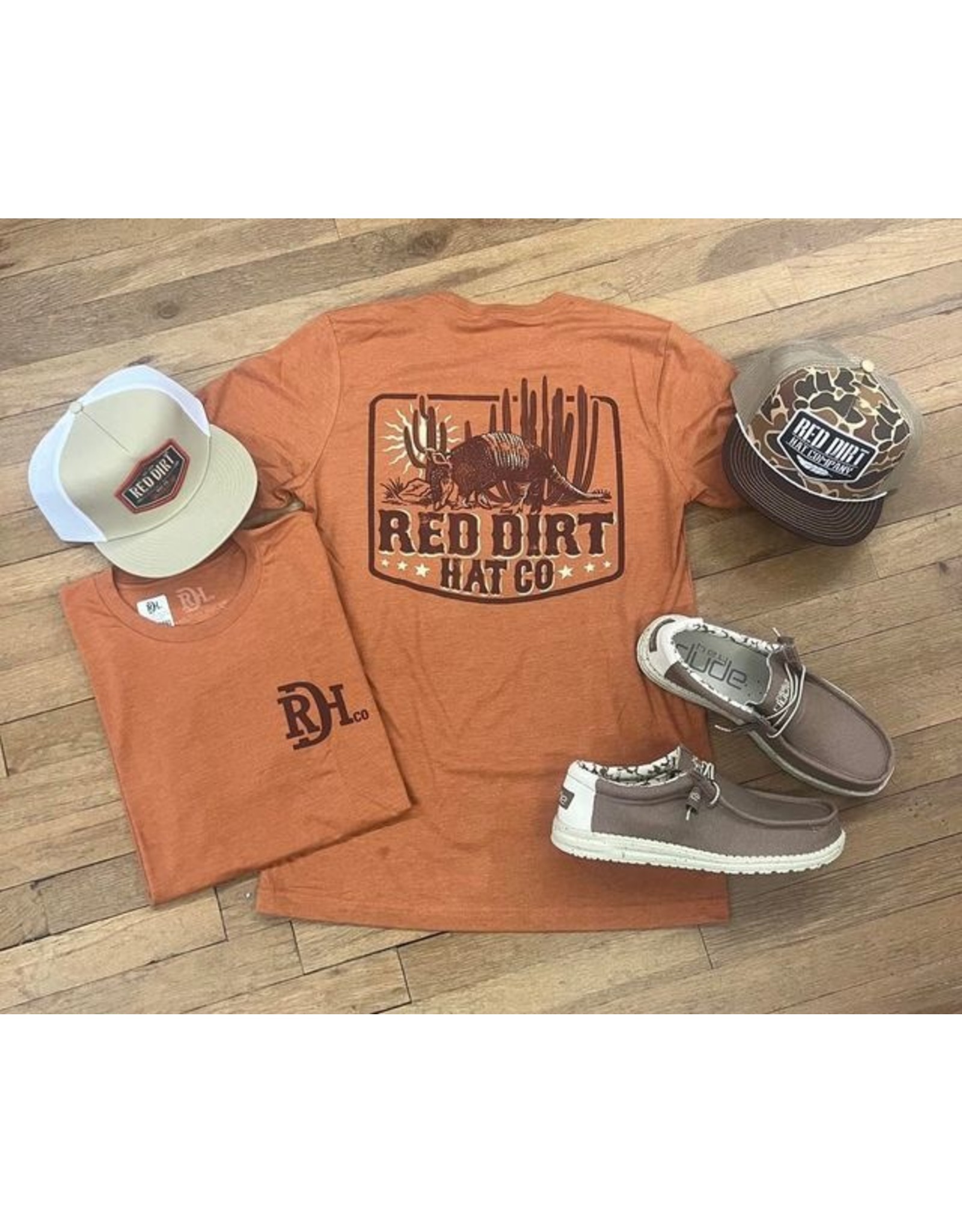 Red Dirt Hat Co Desert Dillo T-Shirt Heather Autumn